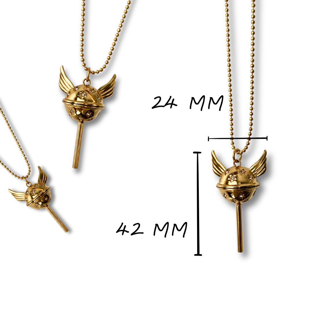 Dreamy lollipop necklace - steel