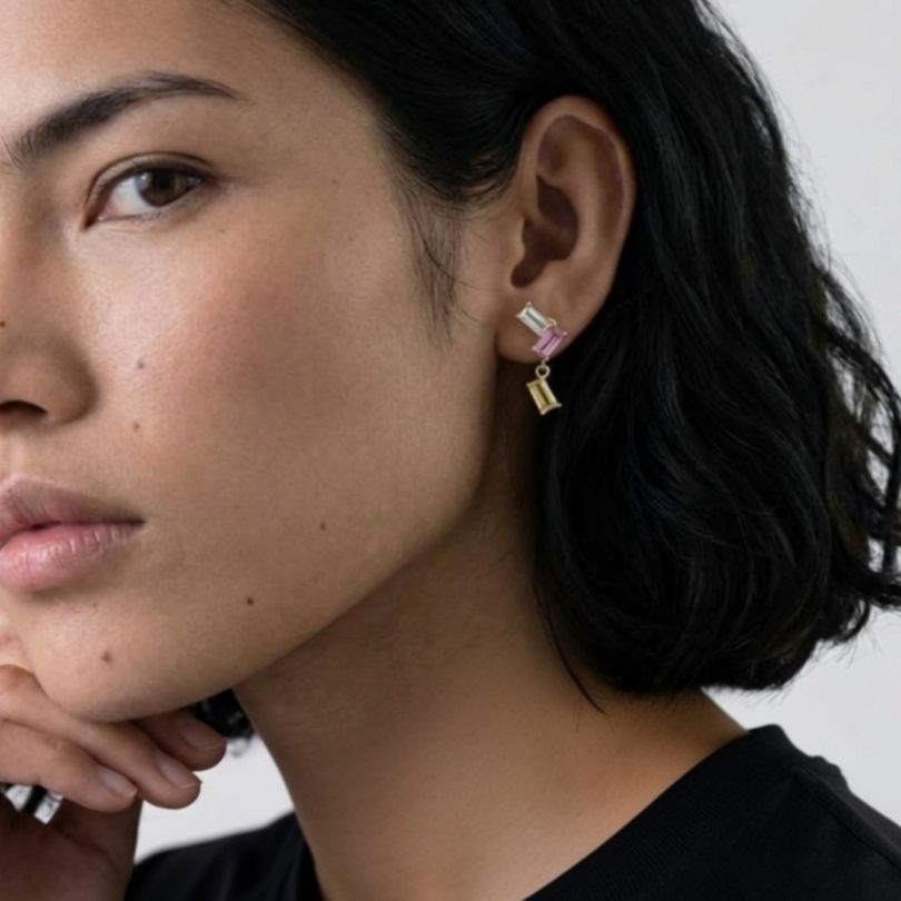 Orecchini Sprinkle - ottone con placcatura oro 18K