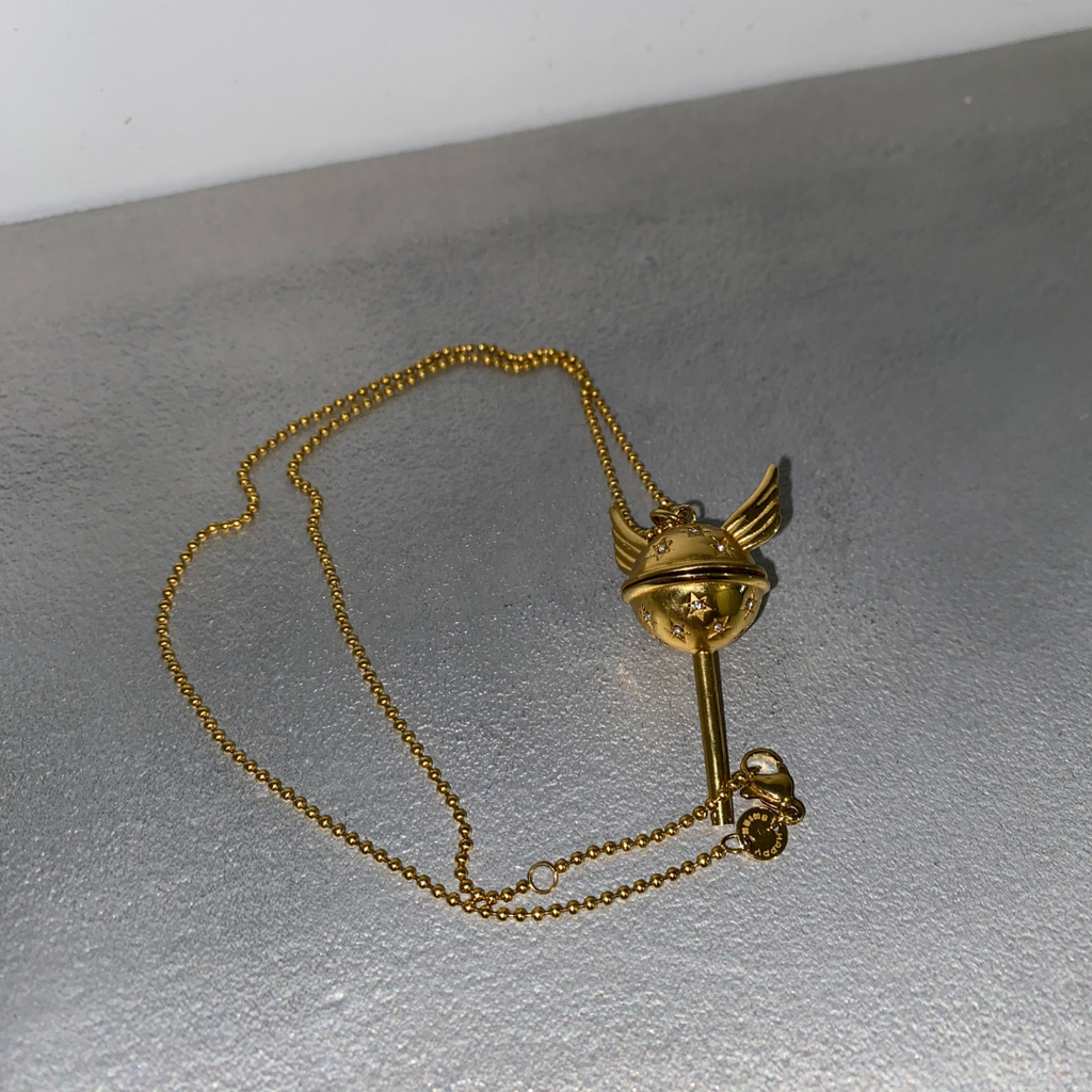 Dreamy lollipop necklace - steel