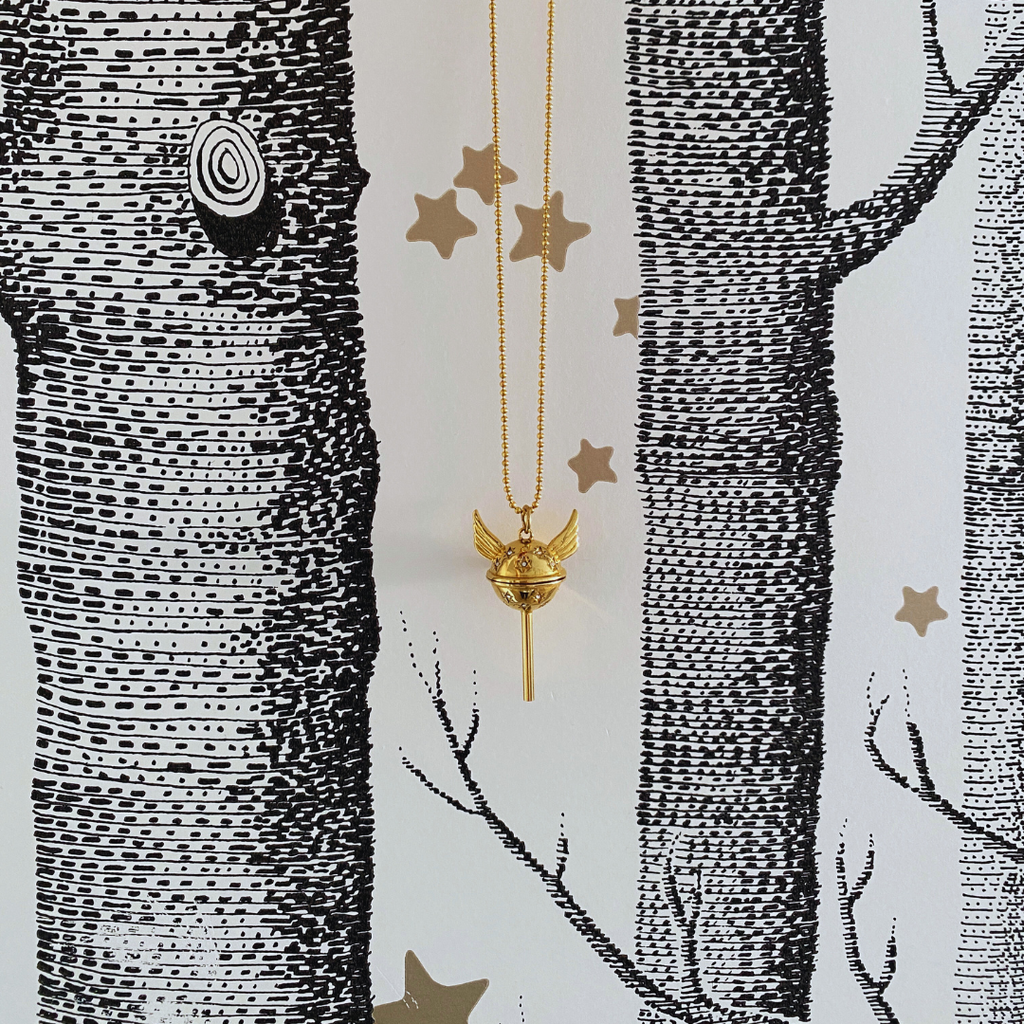 Dreamy lollipop necklace - steel