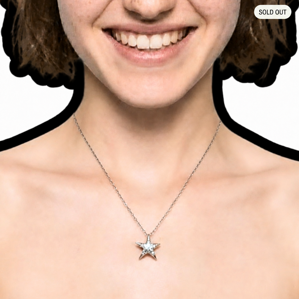 Collar de plata 925 Starlight, joyería original Happy Smirk