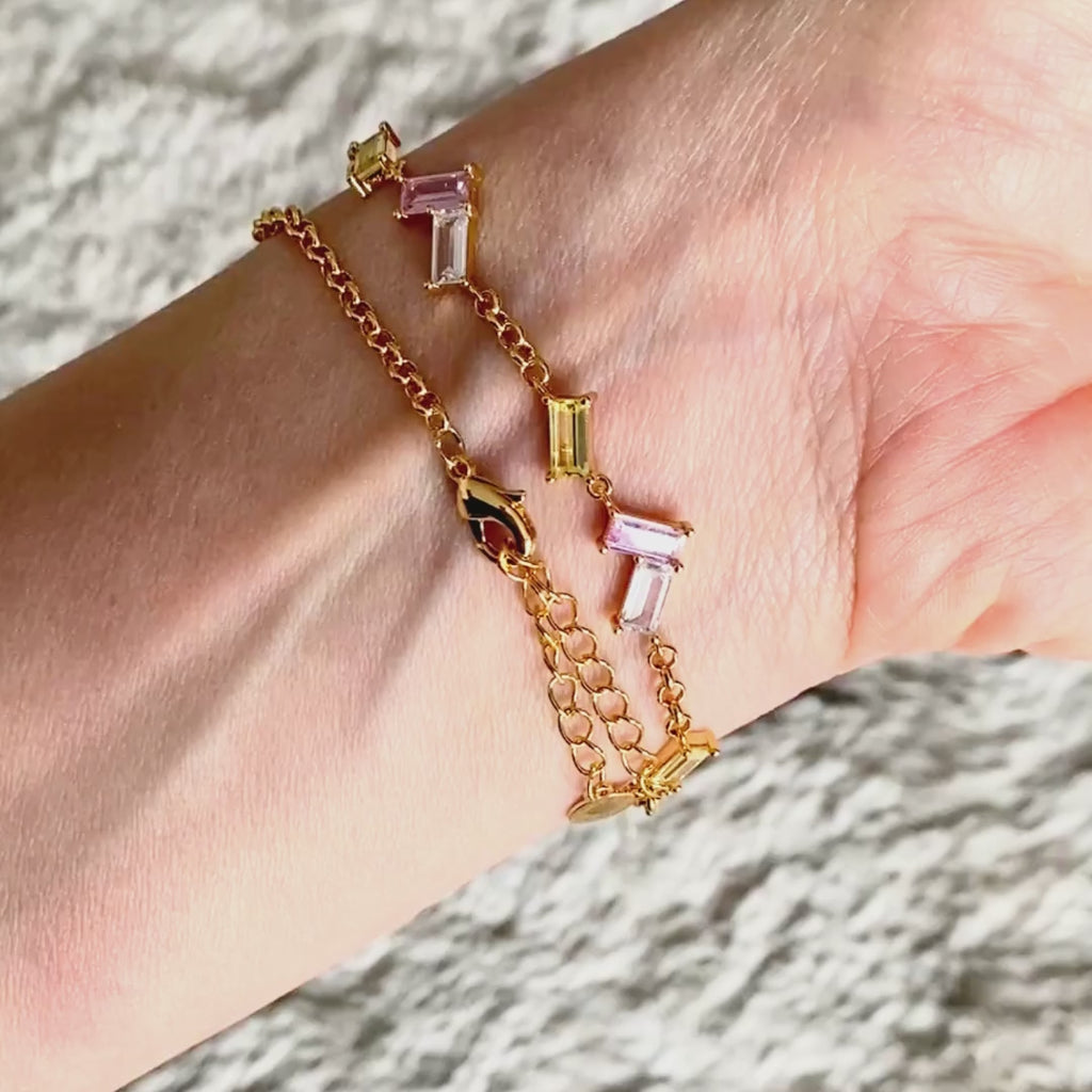 Sprinkling Bracelet - 18K Gold plated brass